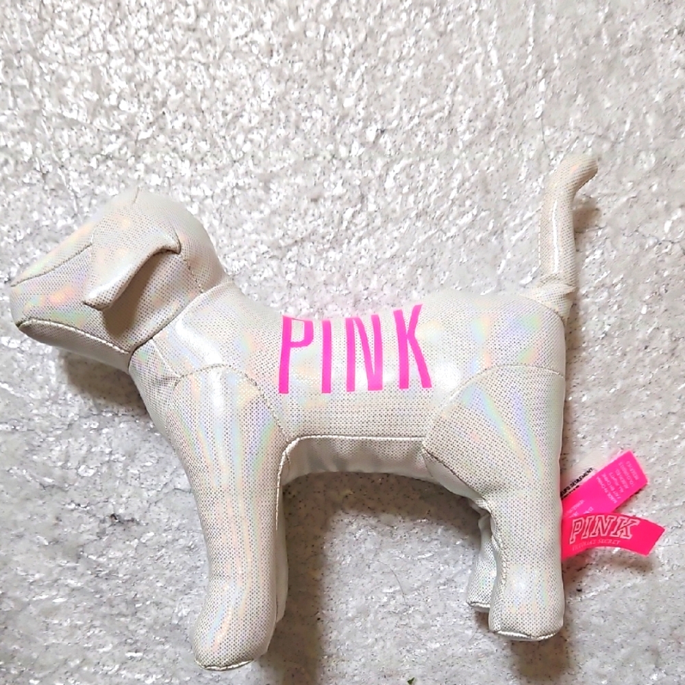 PINK Victoria's Secret Shimmer Plush Dog.